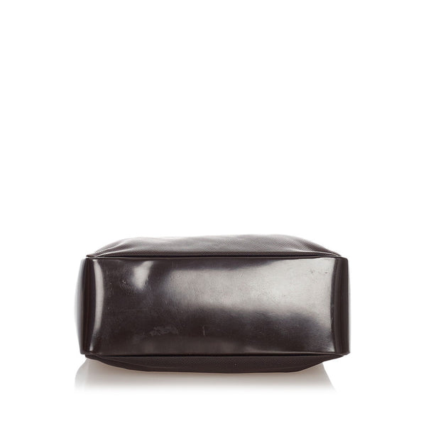 グッチ バンブー 000 1014 ブラウン ナイロン エナメル ハンドバッグ レディース GUCCI 【中古】