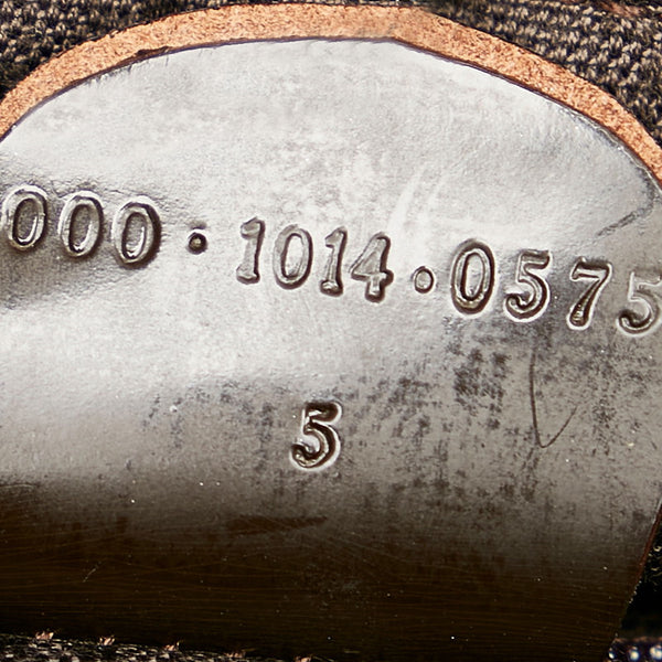 グッチ バンブー 000 1014 ブラウン ナイロン エナメル ハンドバッグ レディース GUCCI 【中古】