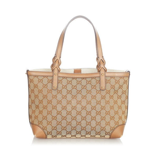 グッチ GGキャンバス 269878 ベージュ ブラウン キャンバス ハンドバッグ レディース GUCCI 【中古】