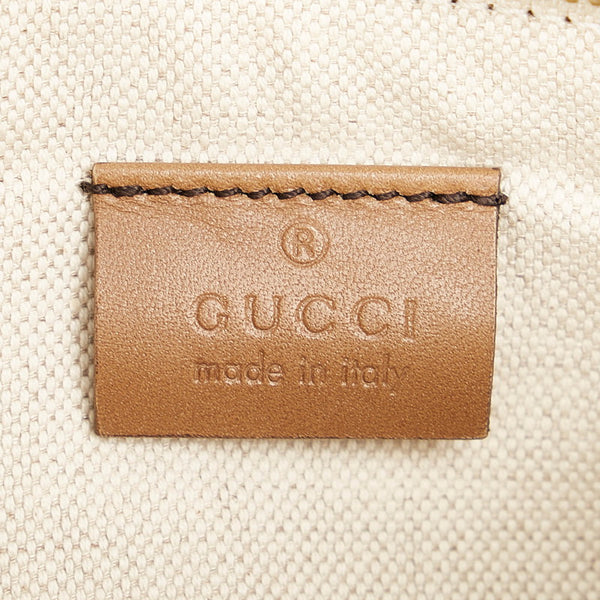 グッチ GGキャンバス 269878 ベージュ ブラウン キャンバス ハンドバッグ レディース GUCCI 【中古】
