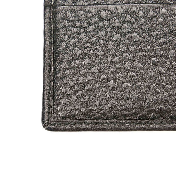 グッチ ホースビット 二つ折り財布 138029 ブラック シルバー カーフ メンズ GUCCI 【中古】
