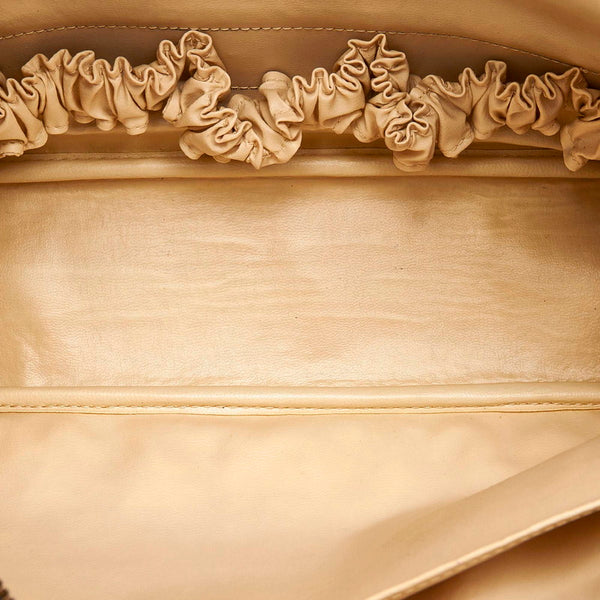 グッチ オールドグッチ クラッチバッグ セカンドバッグ ポーチ 014 361 514 ネイビー レザー レディース GUCCI 【中古】