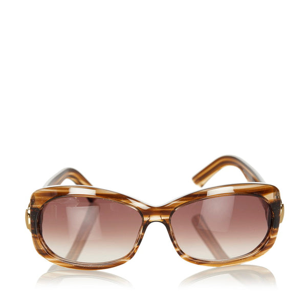 グッチ サングラス GG2983 S ブラウン ゴールド プラスチック レディース GUCCI 【中古】