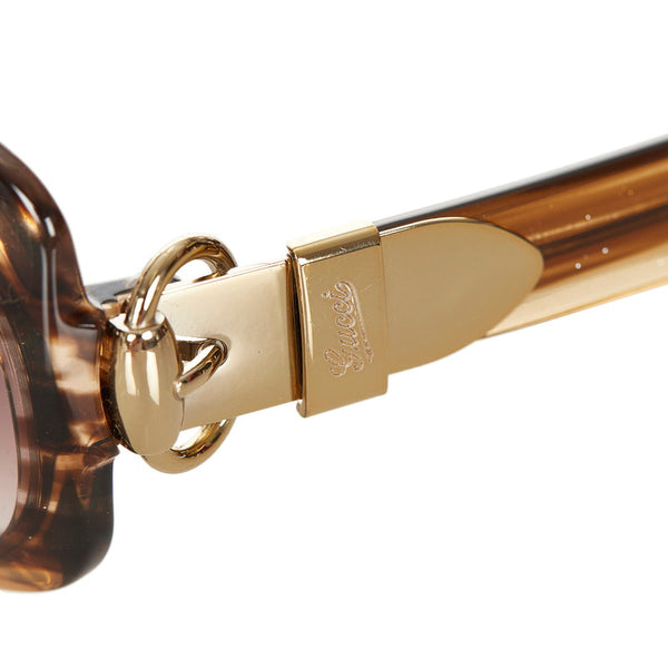 グッチ サングラス GG2983 S ブラウン ゴールド プラスチック レディース GUCCI 【中古】
