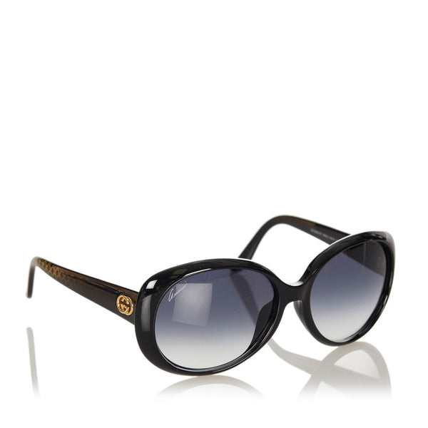 グッチ スーキー サングラス GG3594 K SW6Z JJ ブラック ゴールド プラスチック レディース GUCCI 【中古】