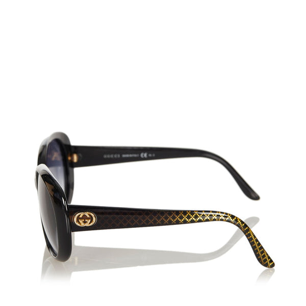 グッチ スーキー サングラス GG3594 K SW6Z JJ ブラック ゴールド プラスチック レディース GUCCI 【中古】