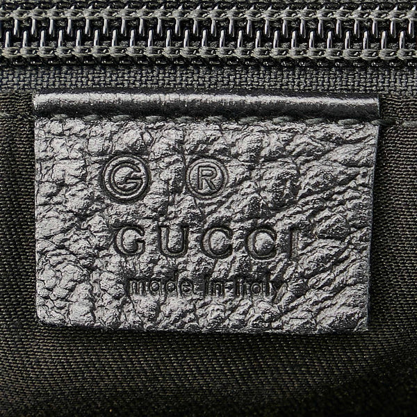 グッチ ＧＧ 190628 ブラック ナイロン レザー ショルダーバッグ メンズ GUCCI 【中古】