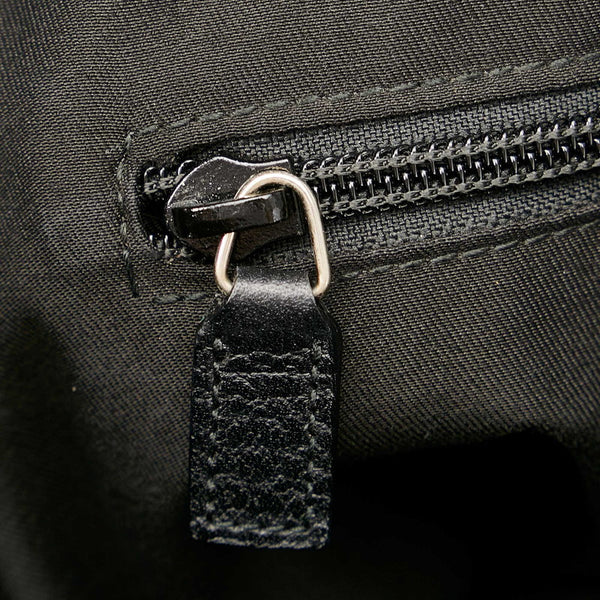 グッチ ＧＧ 190628 ブラック ナイロン レザー ショルダーバッグ メンズ GUCCI 【中古】