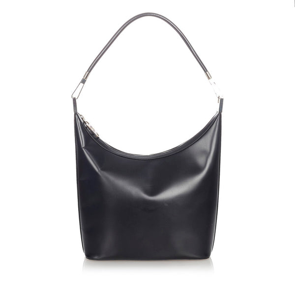 グッチ 001 3814 ブラック レザー ワンショルダー レディース GUCCI 【中古】