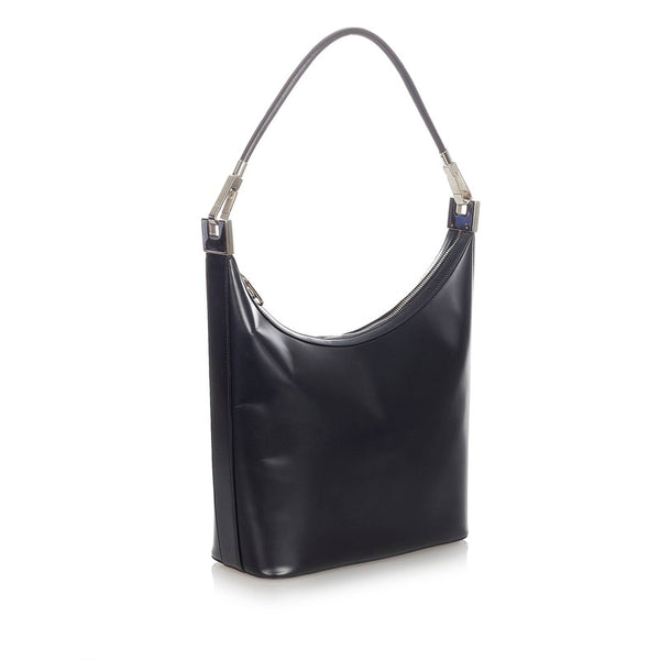 グッチ 001 3814 ブラック レザー ワンショルダー レディース GUCCI 【中古】