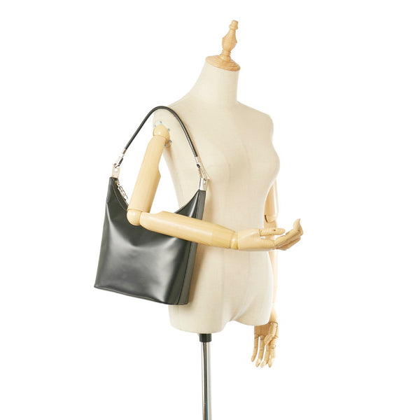 グッチ 001 3814 ブラック レザー ワンショルダー レディース GUCCI 【中古】