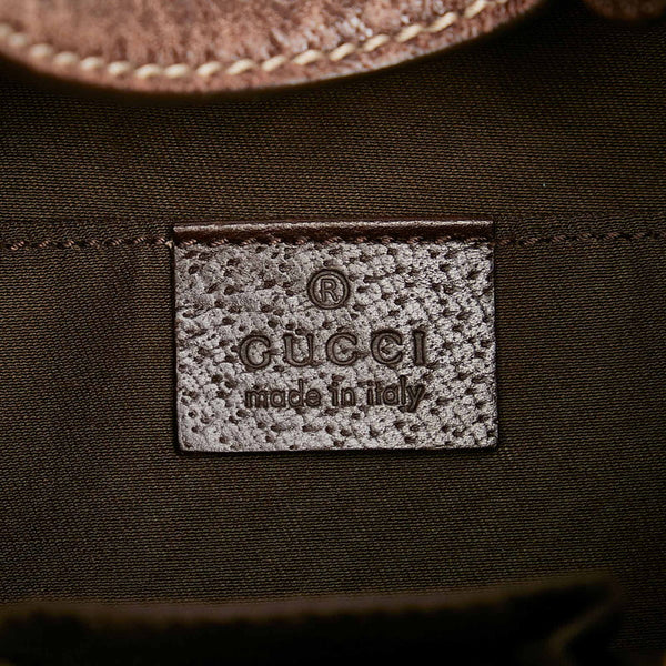 グッチ GGキャンバス プリンシー 162895 ベージュ ブラウン キャンバス レザー ショルダーバッグ レディース GUCCI 【中古】