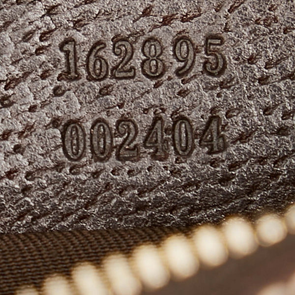 グッチ GGキャンバス プリンシー 162895 ベージュ ブラウン キャンバス レザー ショルダーバッグ レディース GUCCI 【中古】