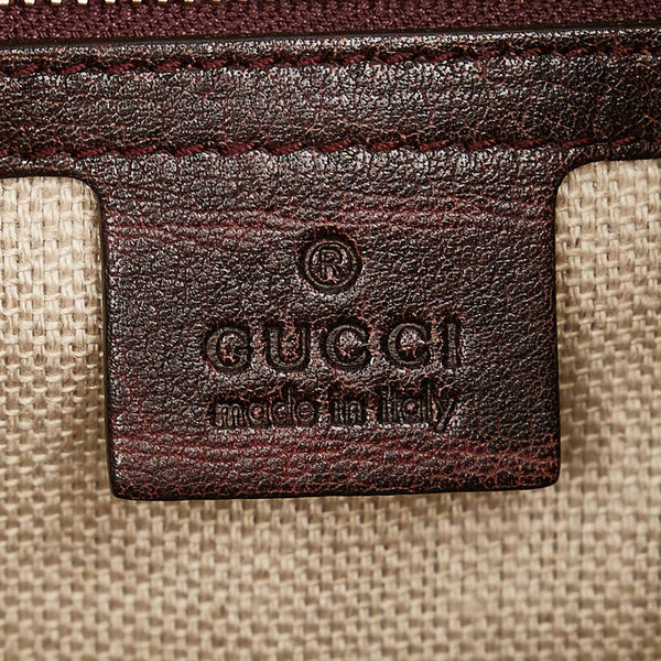 グッチ ディアマンテ ニュージャッキー ハンドバッグ ショルダーバッグ 2WAY 246907 ベージュ キャンバス レザー レディース GUCCI 【中古】