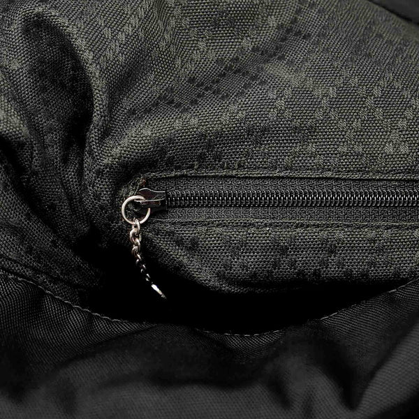 グッチ バンブー 0011577 ブラック ナイロン ハンドバッグ ショルダーバッグ 2WAY レディース GUCCI 【中古】