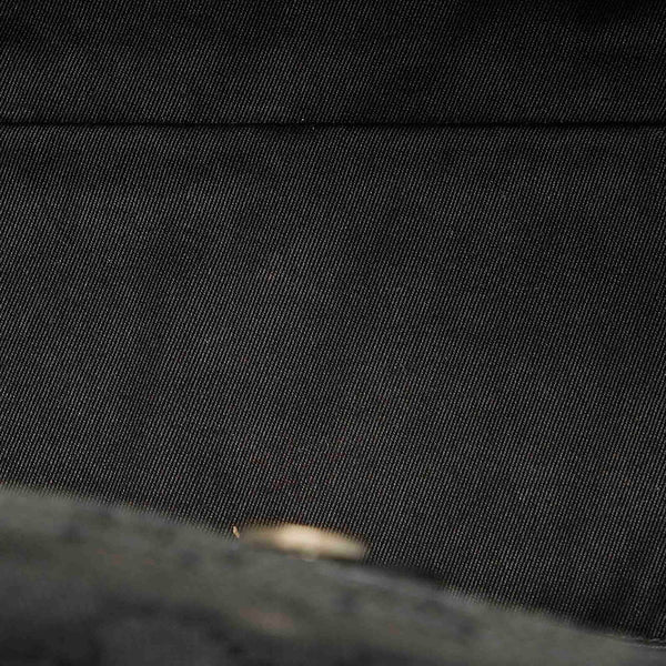 グッチ GGキャンバス 94898 ブラック キャンバス レザー トートバッグ レディース GUCCI 【中古】