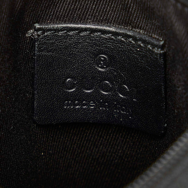 グッチ GGキャンバス 94898 ブラック キャンバス レザー トートバッグ レディース GUCCI 【中古】