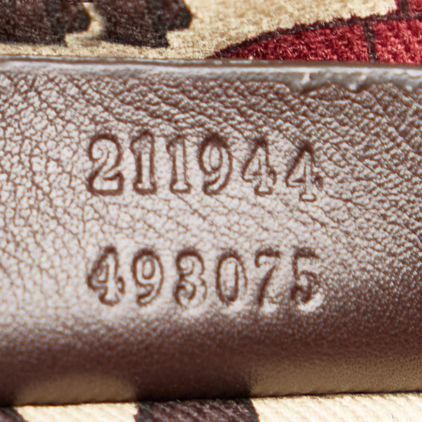 グッチ シマ スーキー 211944 ブラウン レザー ショルダーバッグ レディース GUCCI 【中古】