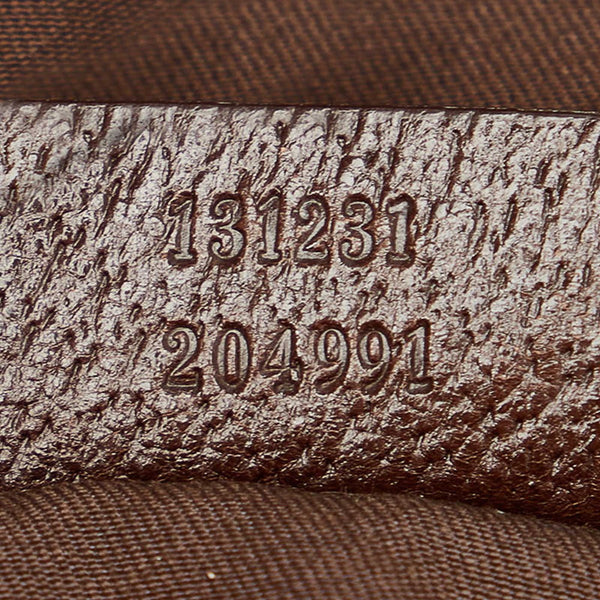 グッチ GGキャンバス シェリーライン 131231 ベージュ キャンバス トートバッグ レディース GUCCI 【中古】