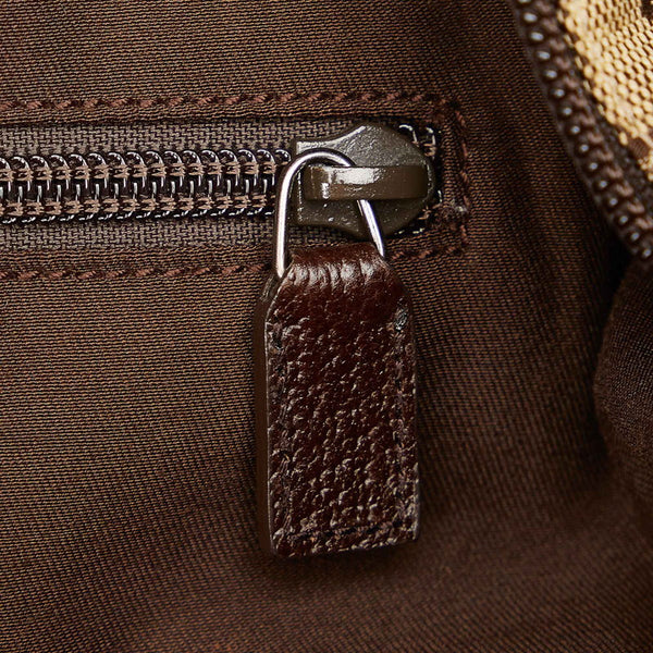 グッチ GGキャンバス シェリーライン 131231 ベージュ キャンバス トートバッグ レディース GUCCI 【中古】