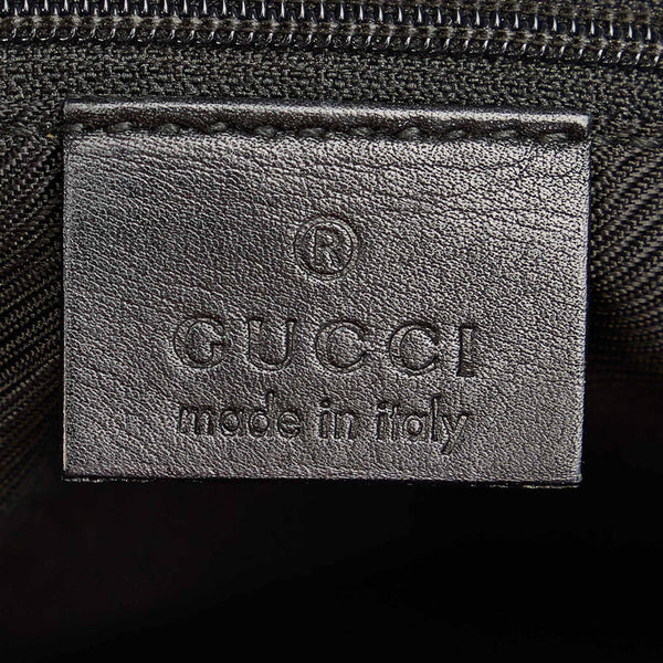グッチ GGキャンバス 31243 ブラック キャンバス レザー ショルダーバッグ トートバッグ レディース GUCCI 【中古】