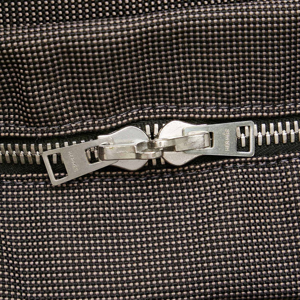 エルメス エールラインアドMM グレー キャンバス リュック バックパック レディース HERMES 【中古】