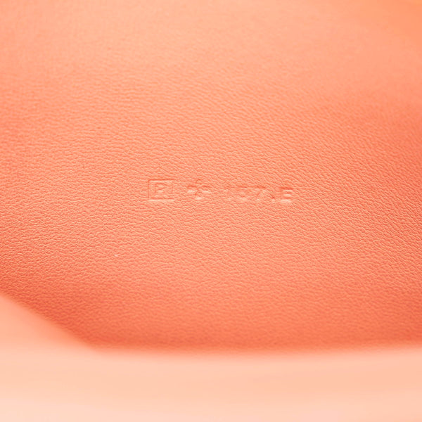 エルメス ドゴン ロング レクトヴェルソ フラミンゴ オレンジ ピンク トゴ 長財布 レディース HERMES □R刻印 【中古】