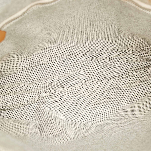 エルメス ニューフールトゥバサス グレー キャンバス 斜め掛け ショルダーバッグ メンズ HERMES 【中古】