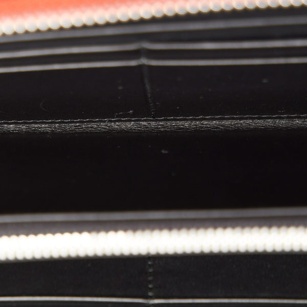 ロエベ アナグラム レッド レザー ラウンドファスナー 長財布 レディース LOEWE 【中古】