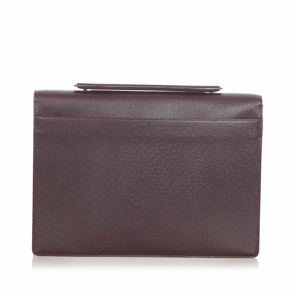 ルイ ヴィトン タイガ アンガラ M30776 ブラウン ゴールド 赤茶 レザー ビジネスバッグ メンズ LOUIS VUITTON 【中古】