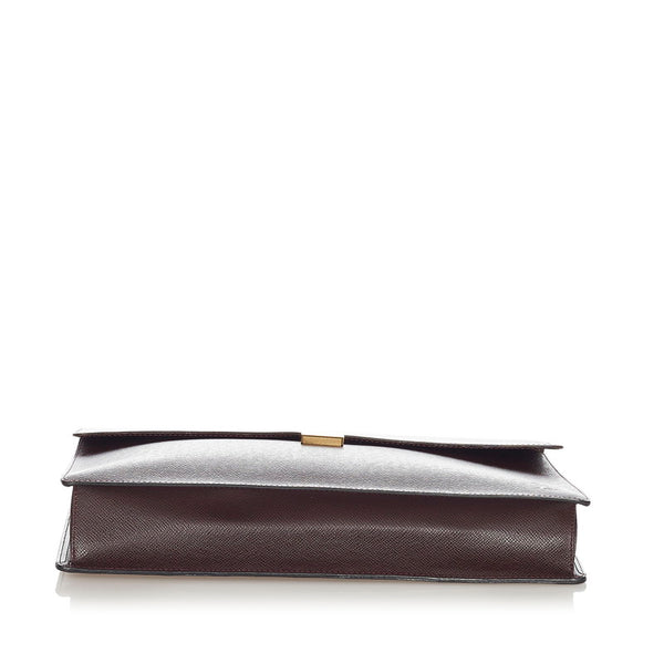 ルイ ヴィトン タイガ アンガラ M30776 ブラウン ゴールド 赤茶 レザー ビジネスバッグ メンズ LOUIS VUITTON 【中古】