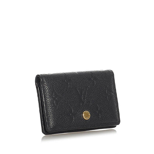 ルイ ヴィトン モノグラム アンプラント ミュルティカルト M67262 ノワール ブラック レザー カードケース レディース LOUIS VUITTON 【中古】