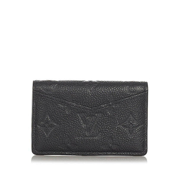ルイ ヴィトン モノグラム アンプラント ミュルティカルト M67262 ノワール ブラック レザー カードケース レディース LOUIS VUITTON 【中古】