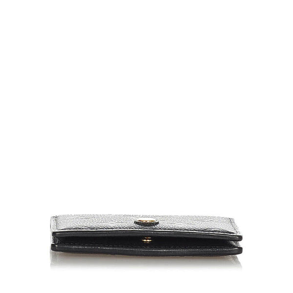 ルイ ヴィトン モノグラム アンプラント ミュルティカルト M67262 ノワール ブラック レザー カードケース レディース LOUIS VUITTON 【中古】