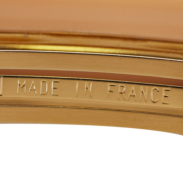 ルイ ヴィトン M65305 ベージュ ゴールド プラスチック メッキ アンクルージョンGM バレッタ レディース LOUIS VUITTON 【中古】
