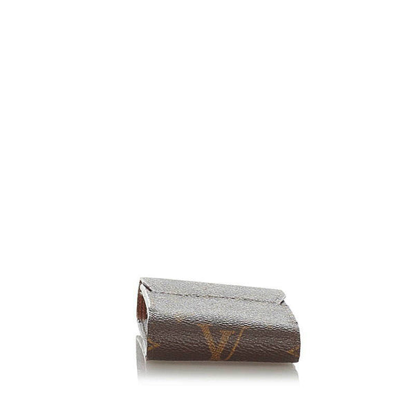 ルイ ヴィトン モノグラム エテュイ・シガレット M63024 ブラウン レザー PVC シガレットケース レディース LOUIS VUITTON 【中古】