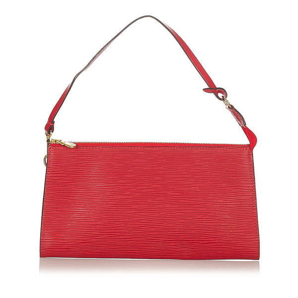 ルイ ヴィトン エピ ポシェットアクセソワール M52947 レッド レザー ポーチ レディース LOUIS VUITTON 【中古】