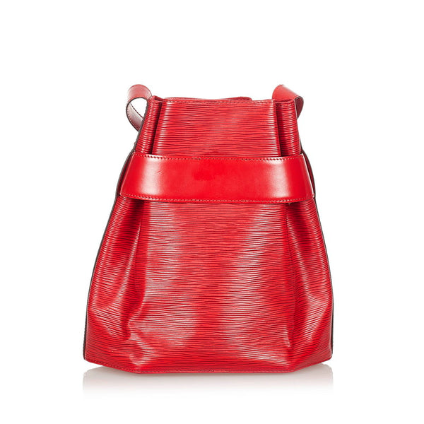 ルイ ヴィトン エピ サックデポール M80197 レッド レザー ショルダーバッグ ユニセックス LOUIS VUITTON 【中古】