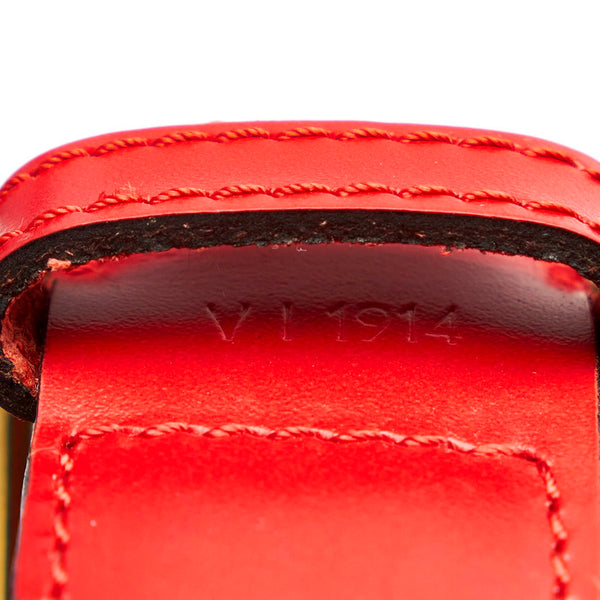 ルイ ヴィトン エピ サックデポール M80197 レッド レザー ショルダーバッグ ユニセックス LOUIS VUITTON 【中古】