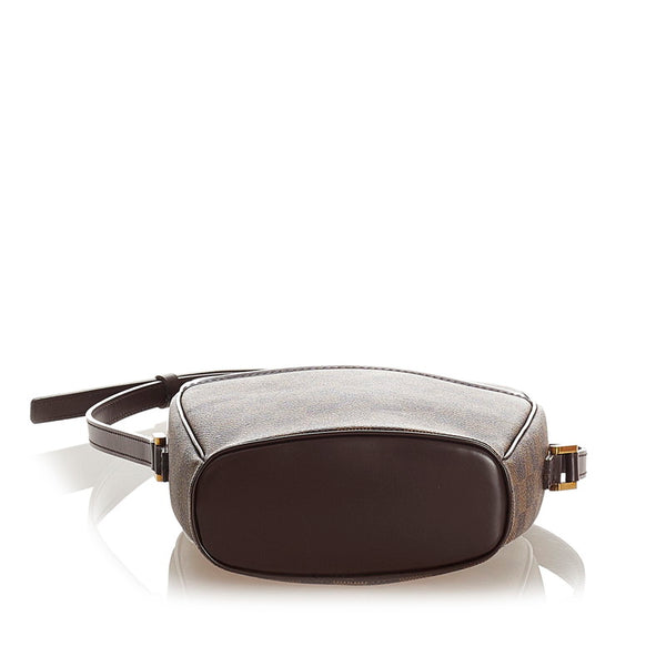 ルイ ヴィトン ダミエ イパネマ N51294 エベヌ レザー PVC 肩掛け ショルダーバッグ レディース LOUIS VUITTON 【中古】