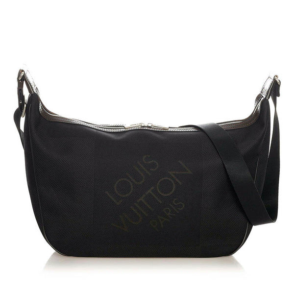 ルイ ヴィトン ダミエ ジェアン エクスプロラトゥール M93616 ブラック ブラウン キャンバス 斜め掛け ショルダーバッグ メンズ LOUIS VUITTON 【中古】