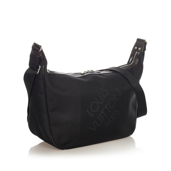 ルイ ヴィトン ダミエ ジェアン エクスプロラトゥール M93616 ブラック ブラウン キャンバス 斜め掛け ショルダーバッグ メンズ LOUIS VUITTON 【中古】