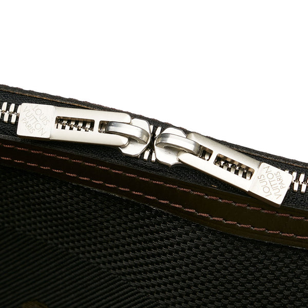 ルイ ヴィトン ダミエ ジェアン エクスプロラトゥール M93616 ブラック ブラウン キャンバス 斜め掛け ショルダーバッグ メンズ LOUIS VUITTON 【中古】