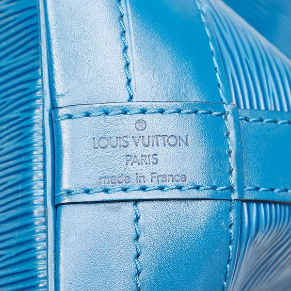 ルイ ヴィトン エピ ノエ M44005 ブルー レザー 肩掛け ショルダーバッグ レディース LOUIS VUITTON 【中古】