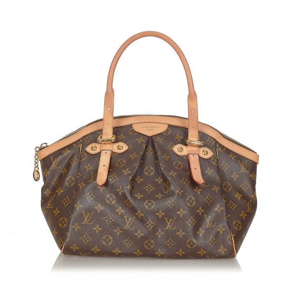 ルイ ヴィトン モノグラム ティヴォリGM M40144 ブラウン PVC レザー トートバッグ レディース LOUIS VUITTON 【中古】