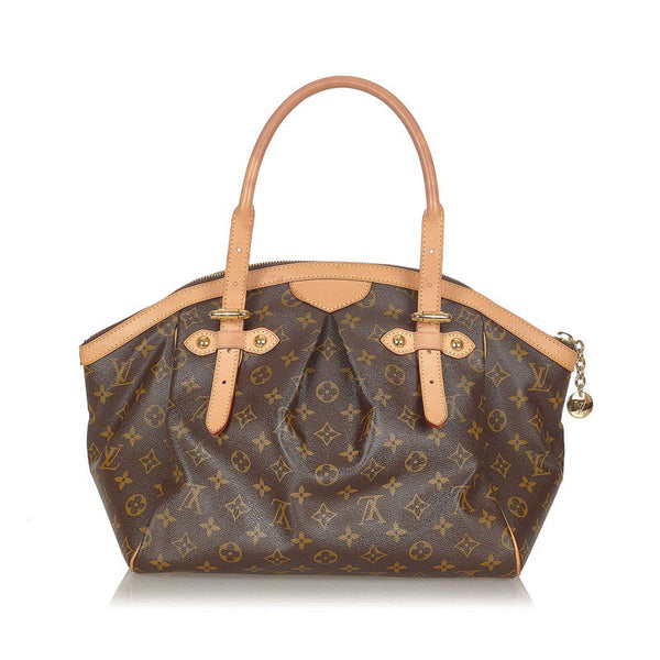 ルイ ヴィトン モノグラム ティヴォリGM M40144 ブラウン PVC レザー トートバッグ レディース LOUIS VUITTON 【中古】