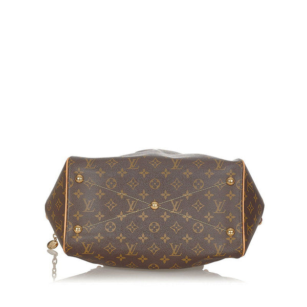 ルイ ヴィトン モノグラム ティヴォリGM M40144 ブラウン PVC レザー トートバッグ レディース LOUIS VUITTON 【中古】