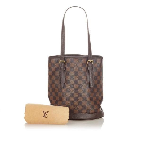 ルイ ヴィトン ダミエ マレ  N42240 ブラウン PVC レザー トートバッグ レディース LOUIS VUITTON 【中古】