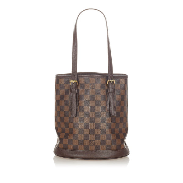 ルイ ヴィトン ダミエ マレ  N42240 ブラウン PVC レザー トートバッグ レディース LOUIS VUITTON 【中古】