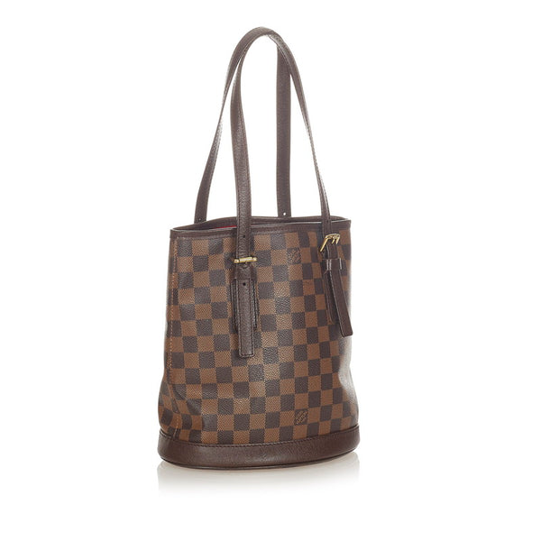 ルイ ヴィトン ダミエ マレ  N42240 ブラウン PVC レザー トートバッグ レディース LOUIS VUITTON 【中古】